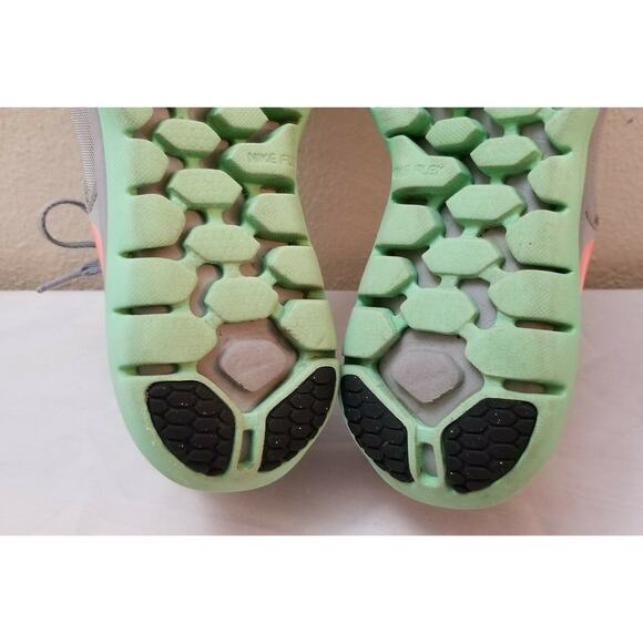 Nike Flex RN 2014 Gray Mango Green Glow Running Shoes 642767-007 Women’s Size 7 - Picture 8 of 10
